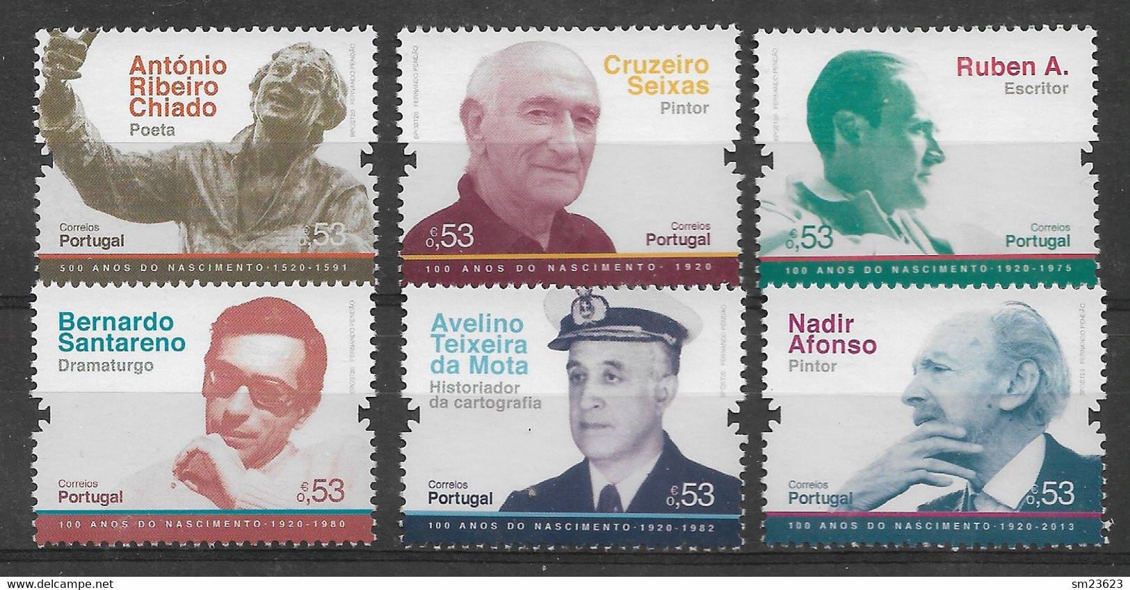 Portugal  2020 , Portugiesische Persönlichkeiten - Compl. Satz - Postfrisch / MNH / (**) - Unused Stamps