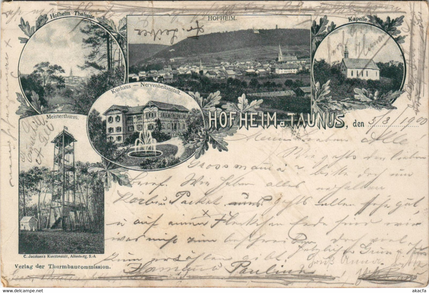 CPA AK HOFHEIM I. TAUNUS LITHO GERMANY (804592) - Hofheim