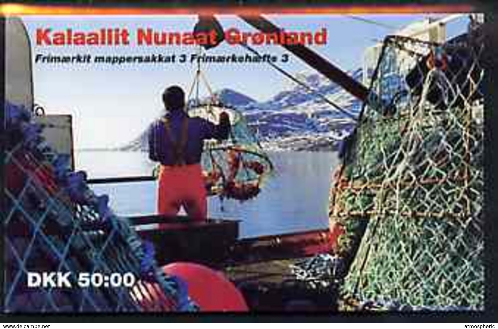 Booklet - Greenland 1993 Margrethe & Crabs 50k Booklet (Cover Showing Fishing) Complete With First Day Cancel, SG SB3 - Booklets