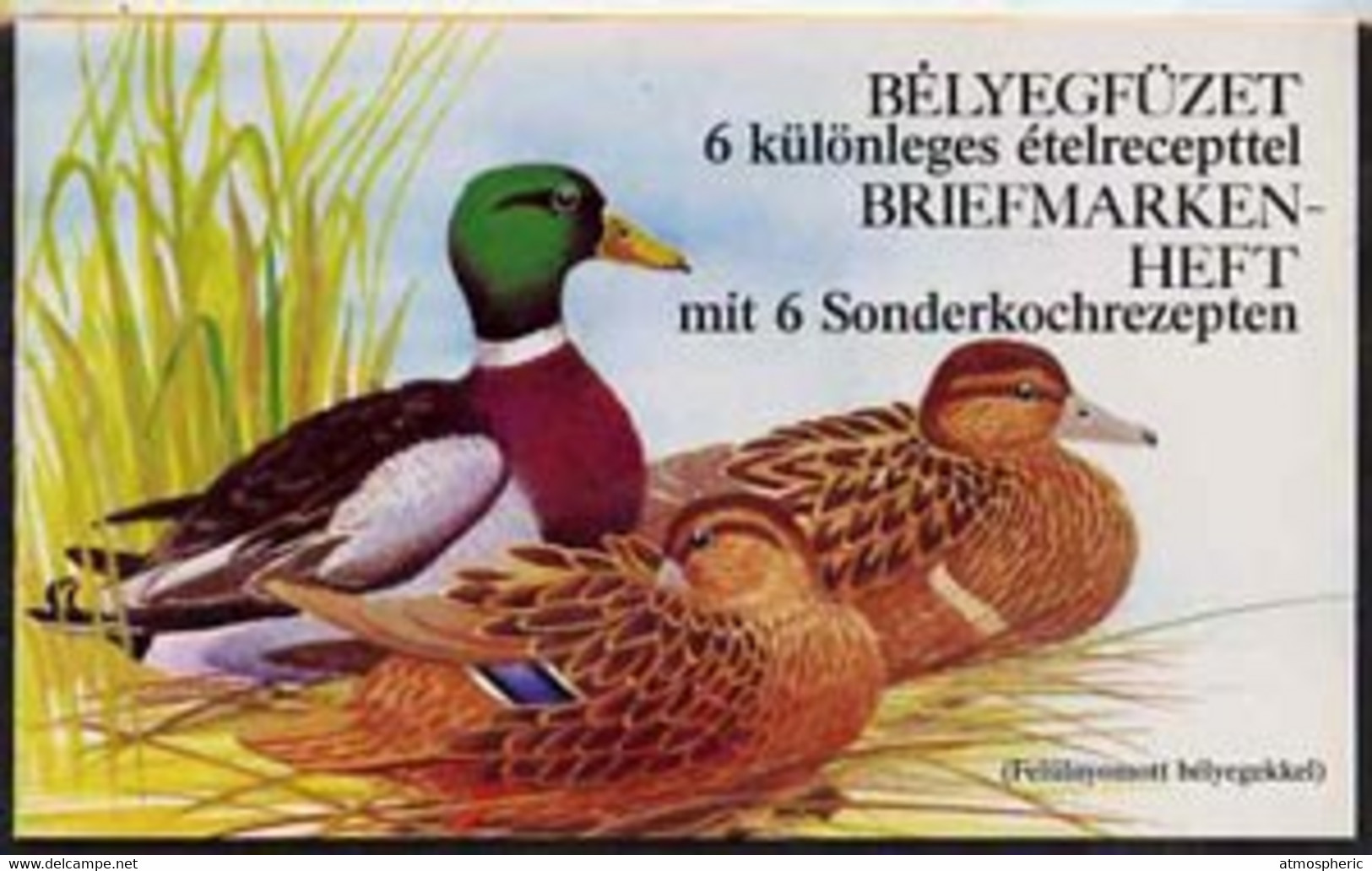 Booklet - Hungary 1989 Wild Ducks 80fo Booklet Complete And Pristine (with Inscription On Front Cover) - Libretti