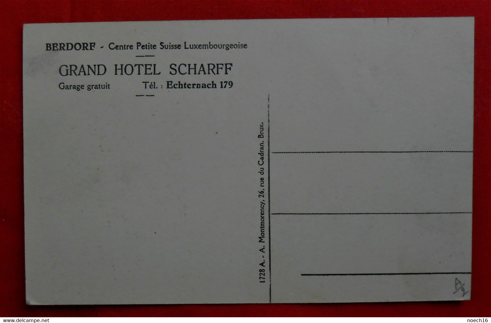 CPA Berdorf - Grand Hotel Scharff - Berdorf