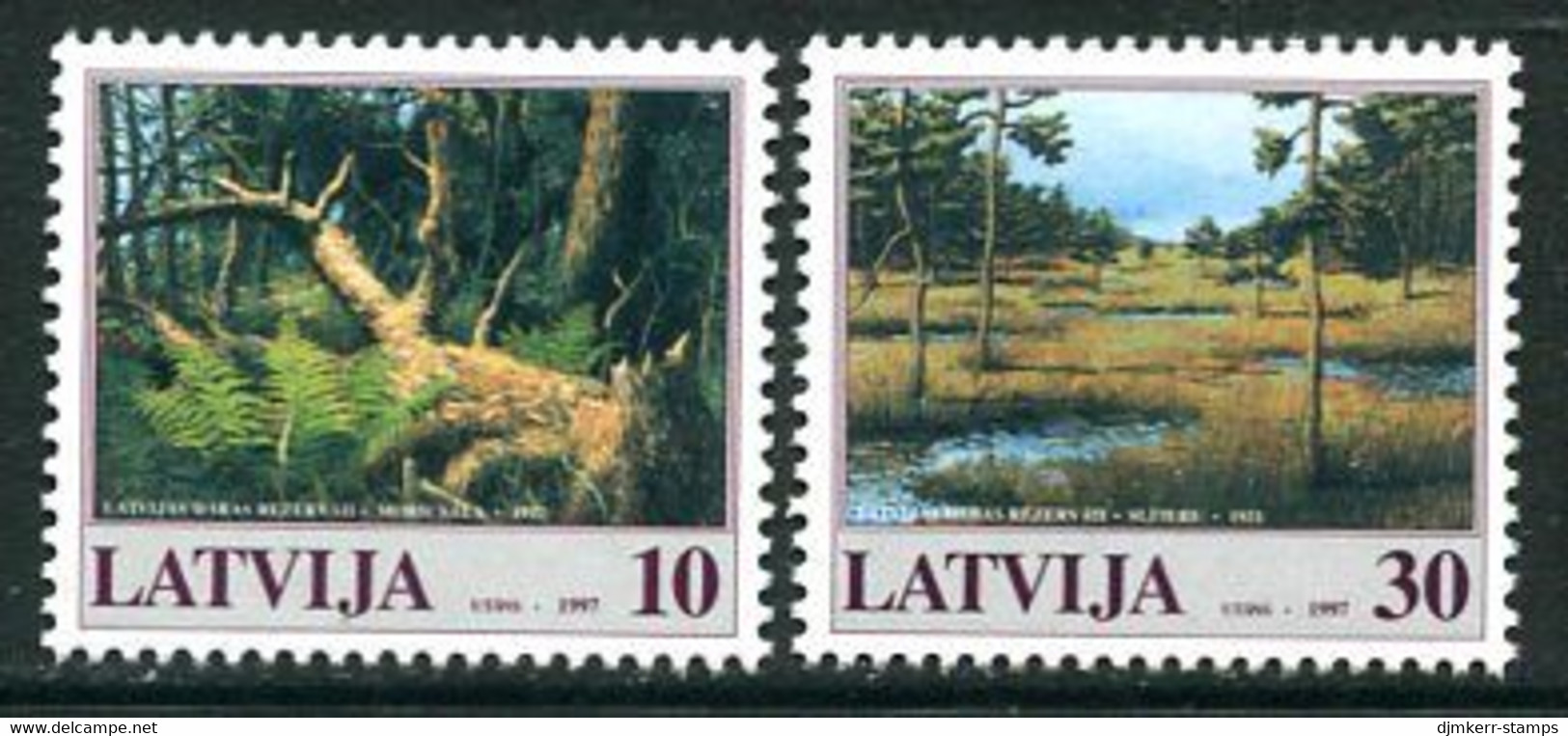 LATVIA 1997 Nature Protection MNH / **.  Michel 465-66 - Lettonie