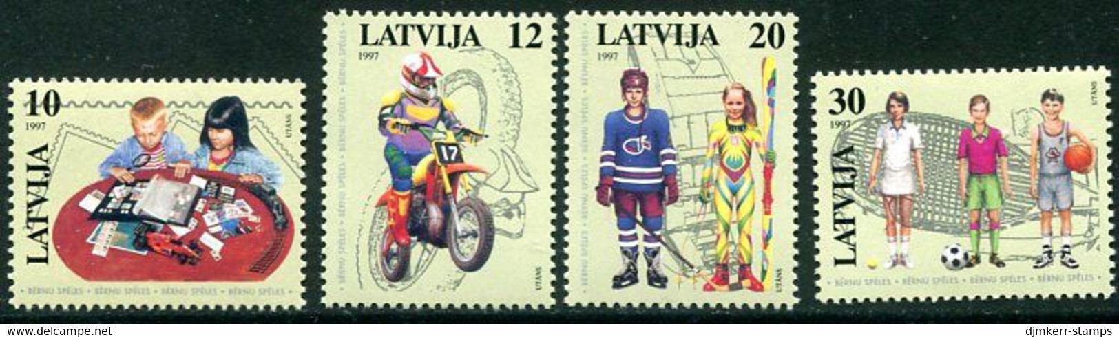 LATVIA 1997 Youth Activities MNH / **.  Michel 459-62 - Latvia