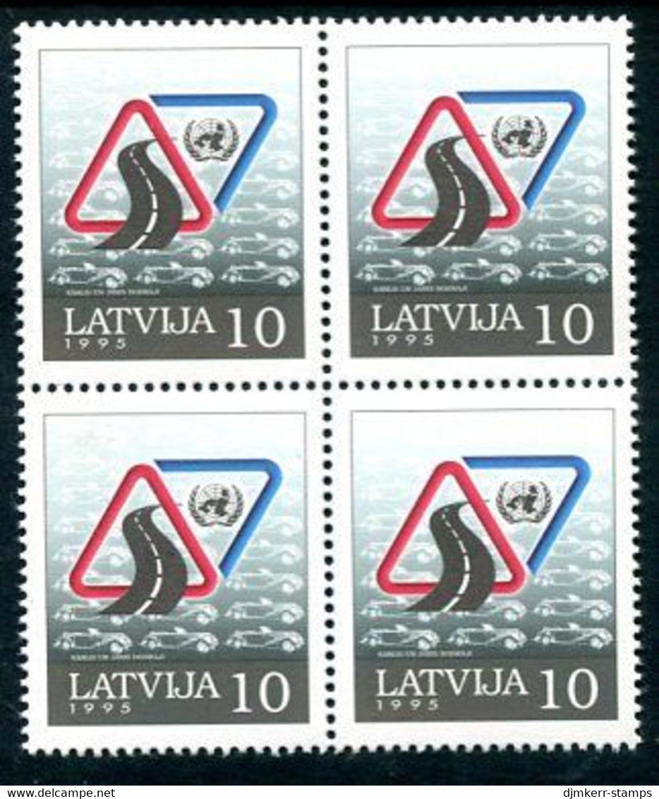 LATVIA 1995 Road Safety Block Of 4 MNH / **.  Michel 393 - Letland