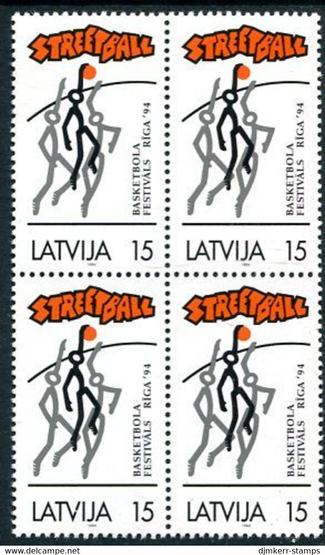 LATVIA 1994 Streetball Block Of 4  MNH / **.  Michel 370 - Lettonie