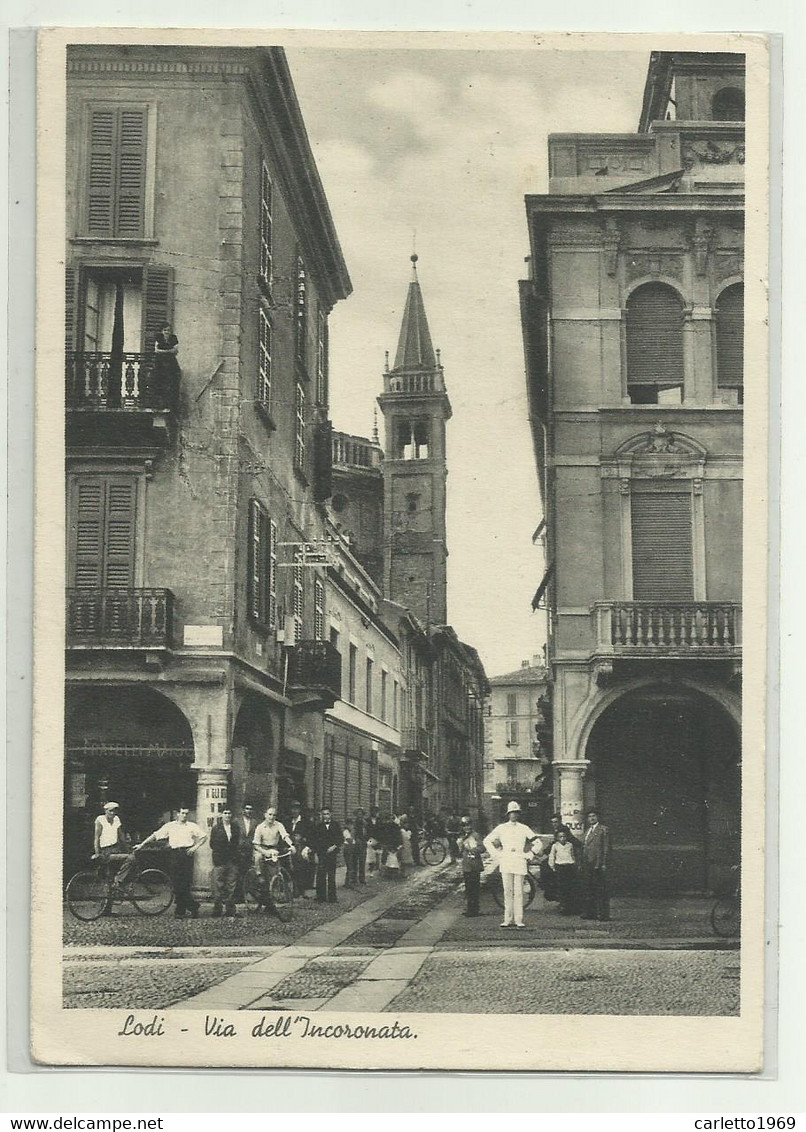 LODI - VIA DELL'INCORONATA 1936  VIAGGIATA  FG - Lodi