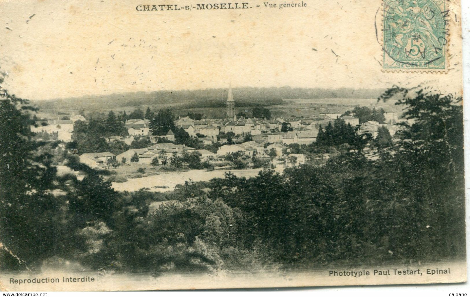 --88- VOSGES  - CHATEL-sur-MOSELLE - Vue Génerale - Chatel Sur Moselle
