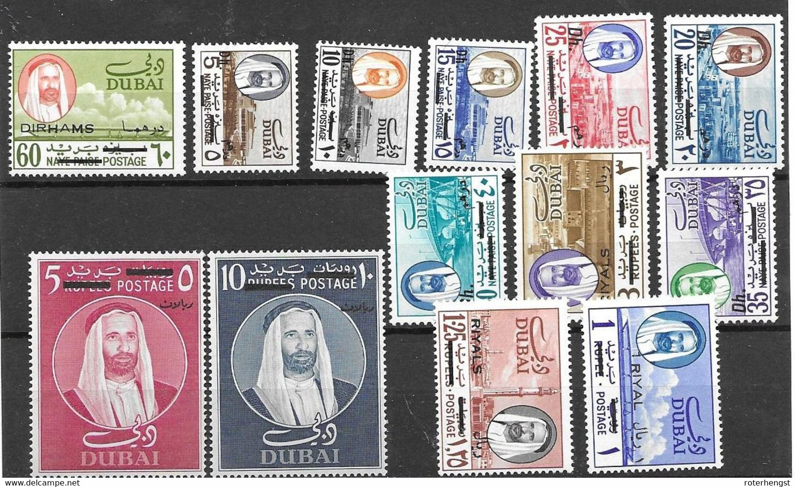 1966 Dubai Mint Never Hinged ** Complete Set 80 Euros - Dubai