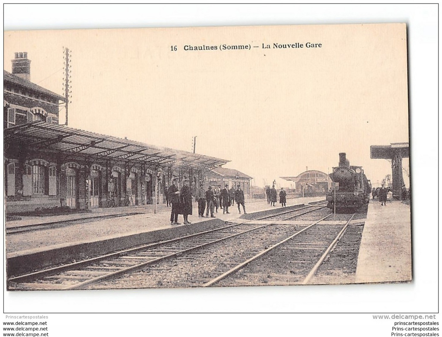 CPA 80 Chaulnes La Gare Et Le Train - Chaulnes