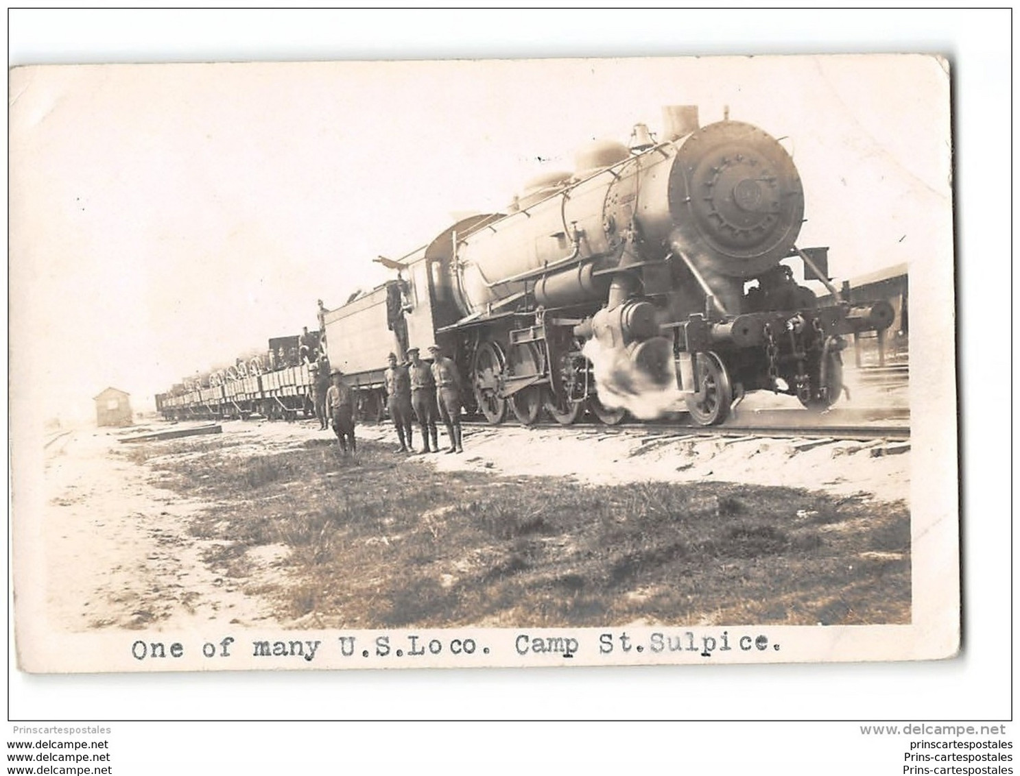 CPA 81 Carte Photo Un Train Americain Au Camp De St Sulpice - Saint Sulpice