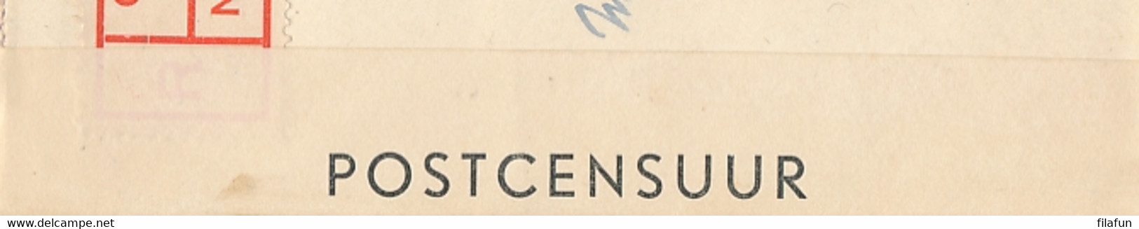 Curacao - 1941 - 4 zegels op lokale censored R-cover met diverse censormarkings en REMEMBER... stempel in rood