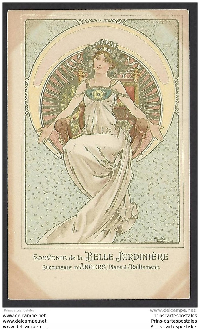 CPA Mucha Bienfaisance Austo-Hongroise Souvenir De La Belle Jardiniere Succurssale D' Angers - Mucha, Alphonse