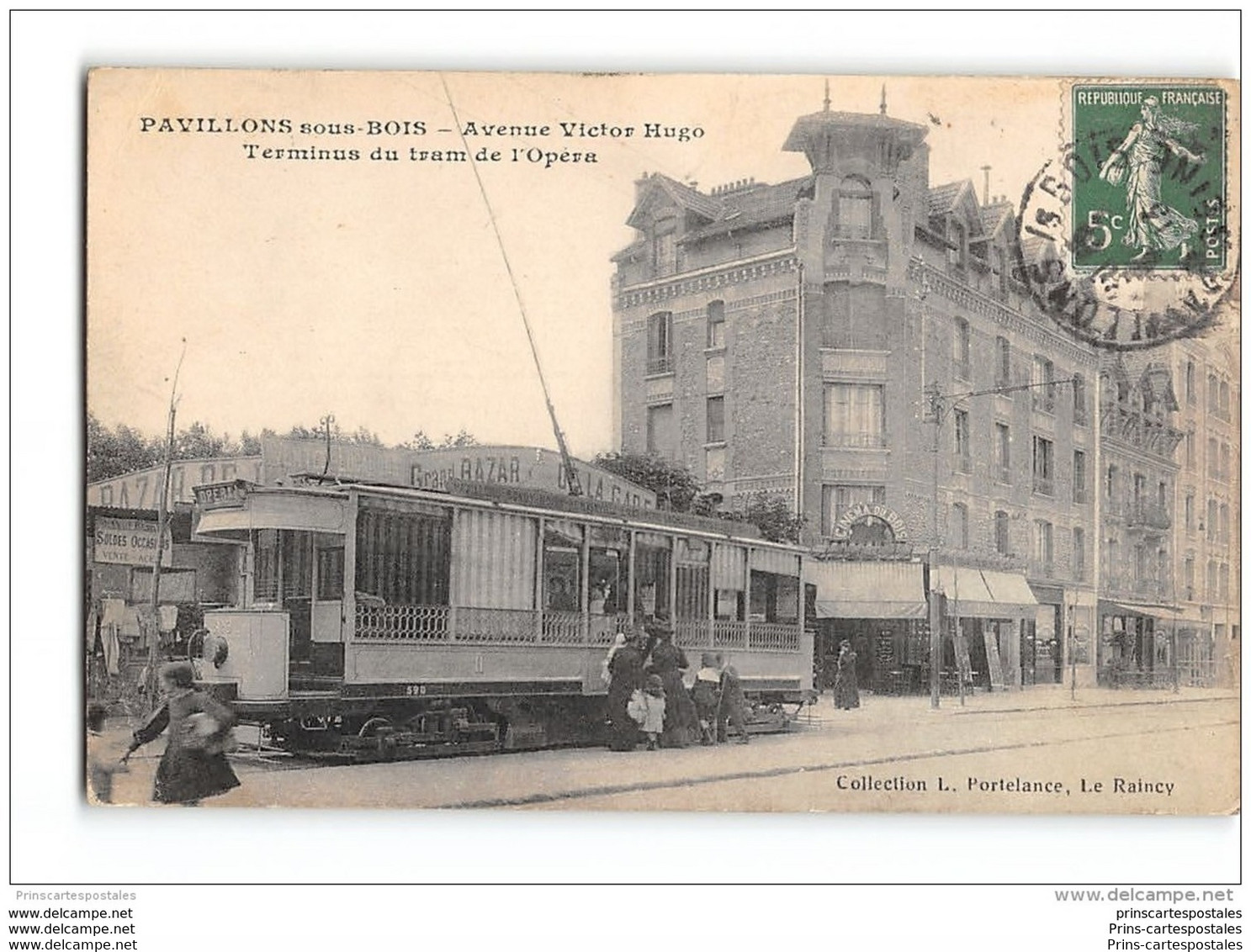 CPA 93 Pavillon Sous Bois Avenue Victor Hugo Et Le Terminus Du Tramway - Les Pavillons Sous Bois