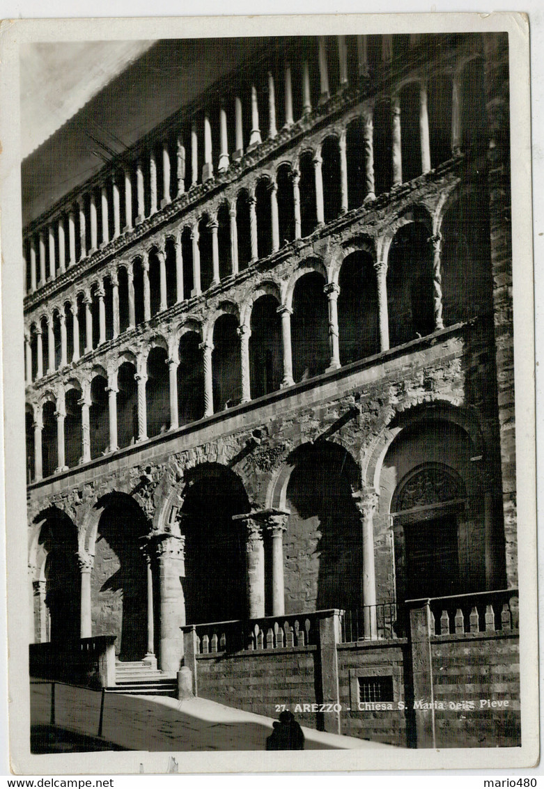 AREZZO    CHIESA   DI  S. MARIA   DELLA  PIEVE           (VIAGGIATA) - Arezzo