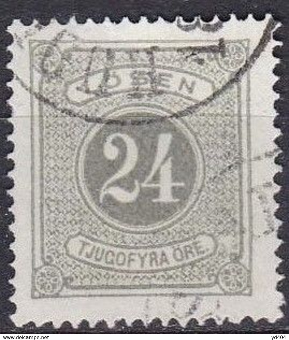 SE711 – SUEDE – SWEDEN – 1874 – NUMERAL VALUE – MI # 7cA USED – 60 € - Segnatasse