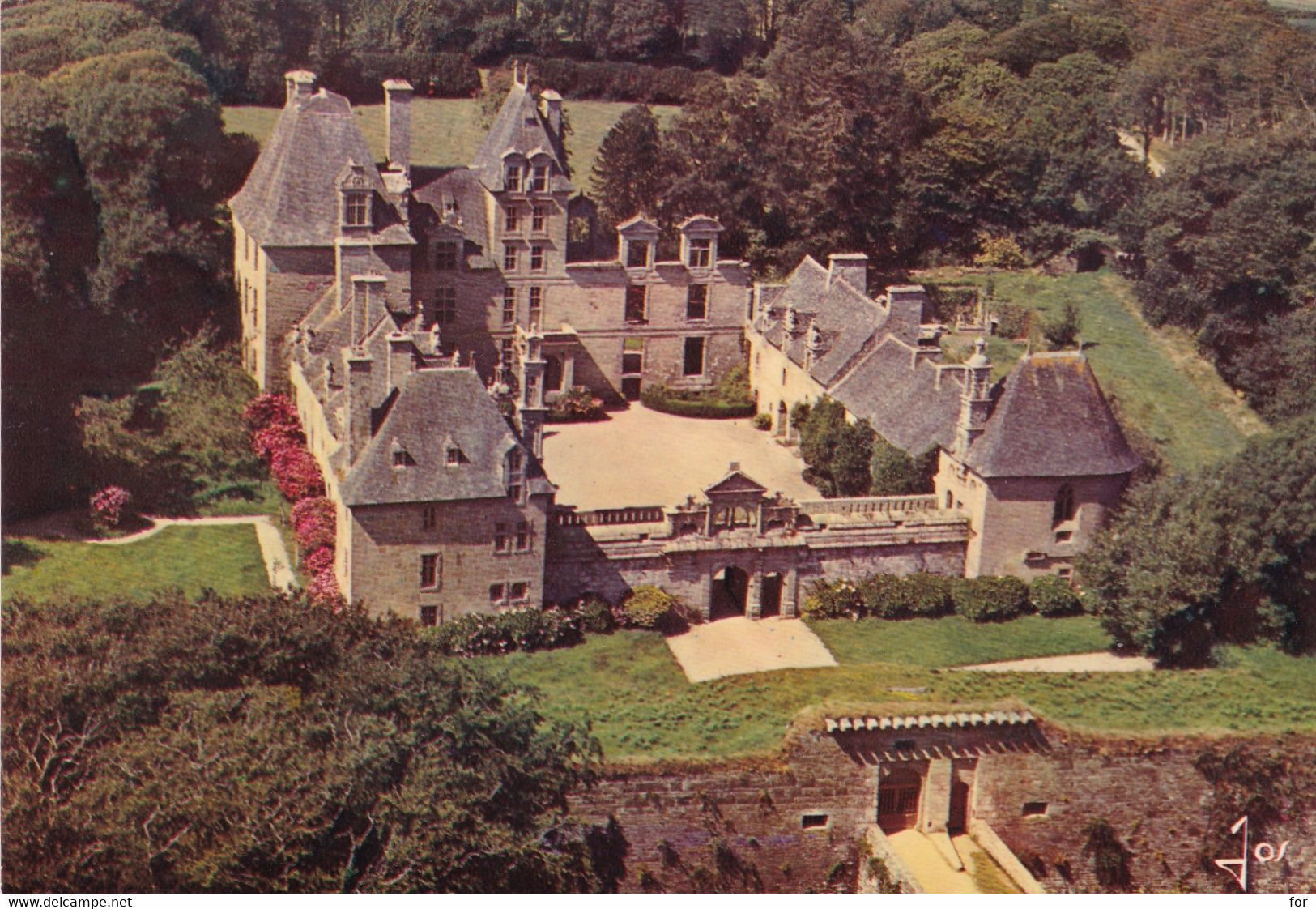 Finistère : SAINT VOUGAY : Vue Aérienne : Château De Kerjean : C. P. S. M. M. - Grand Format - Saint-Vougay