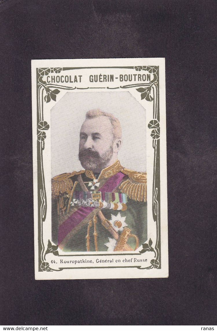 Chromo Russie Russia Russian Personnalités Russes Chocolat Guérin Boutron Voir Dos Royalty - Russland