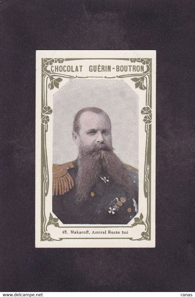 Chromo Russie Russia Russian Personnalités Russes Chocolat Guérin Boutron Voir Dos Royalty - Russland