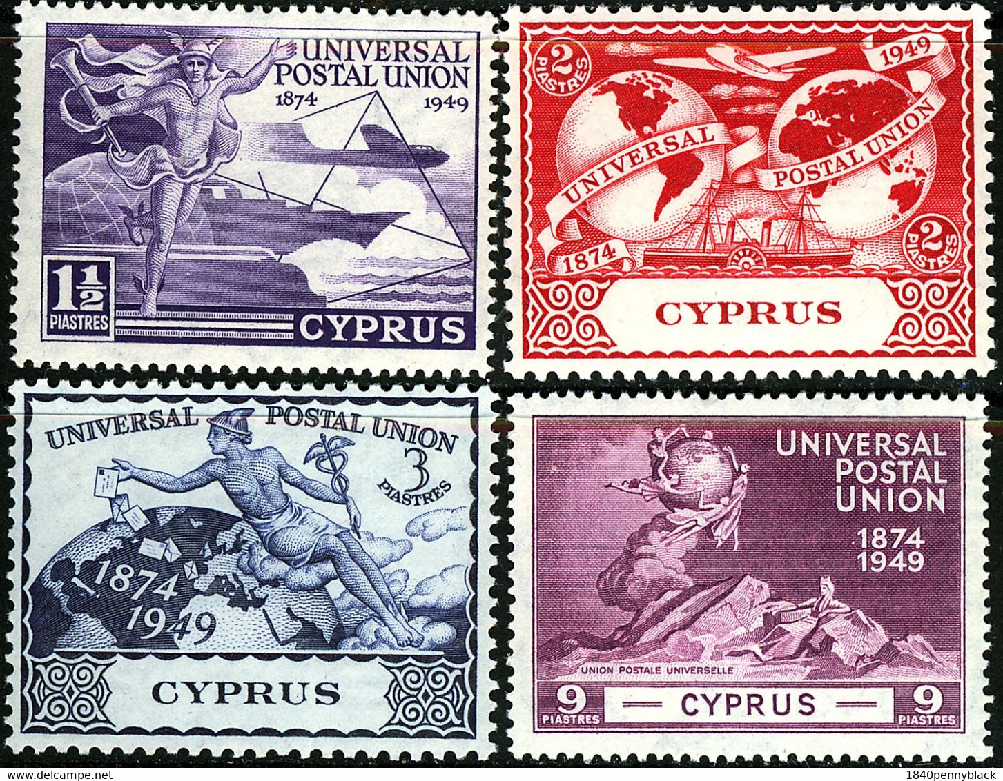CYPRUS 1949 KGVI UPU SG168-71 Mounted Mint - Cyprus (...-1960)