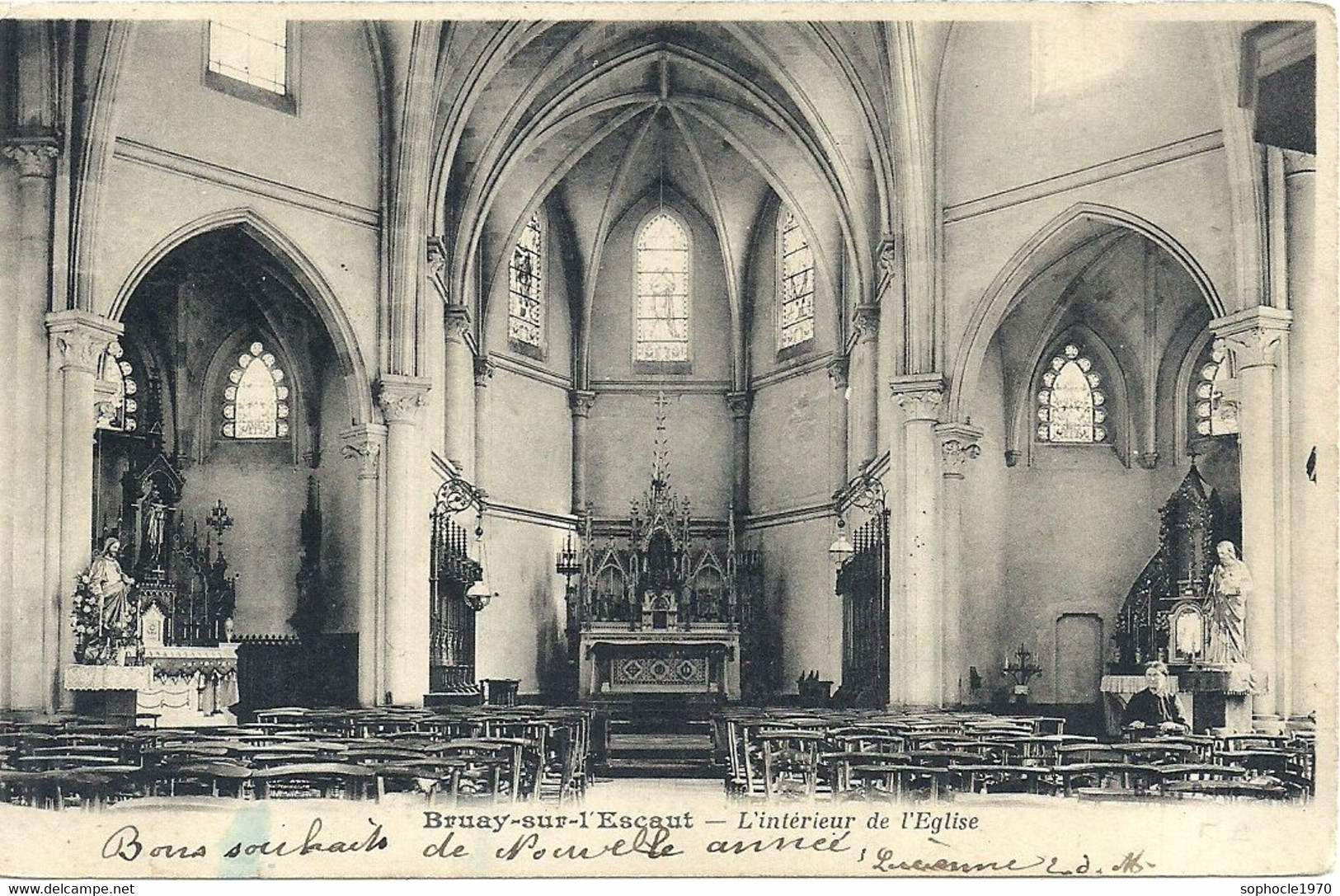 12 - 2020  - NORD - 59 - BRUAY SUR ESCAUT - Intérieur De L'église - Bruay Sur Escaut