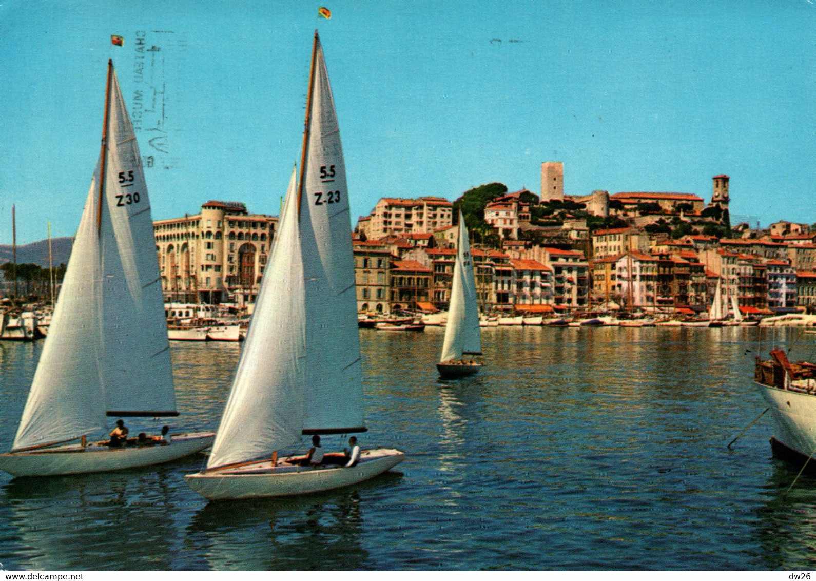 Sports Voile: Cannes, Départ Des Régates - Voiliers Classe 5.5 à Quille - Carte ADIA N° 414 - Segeln