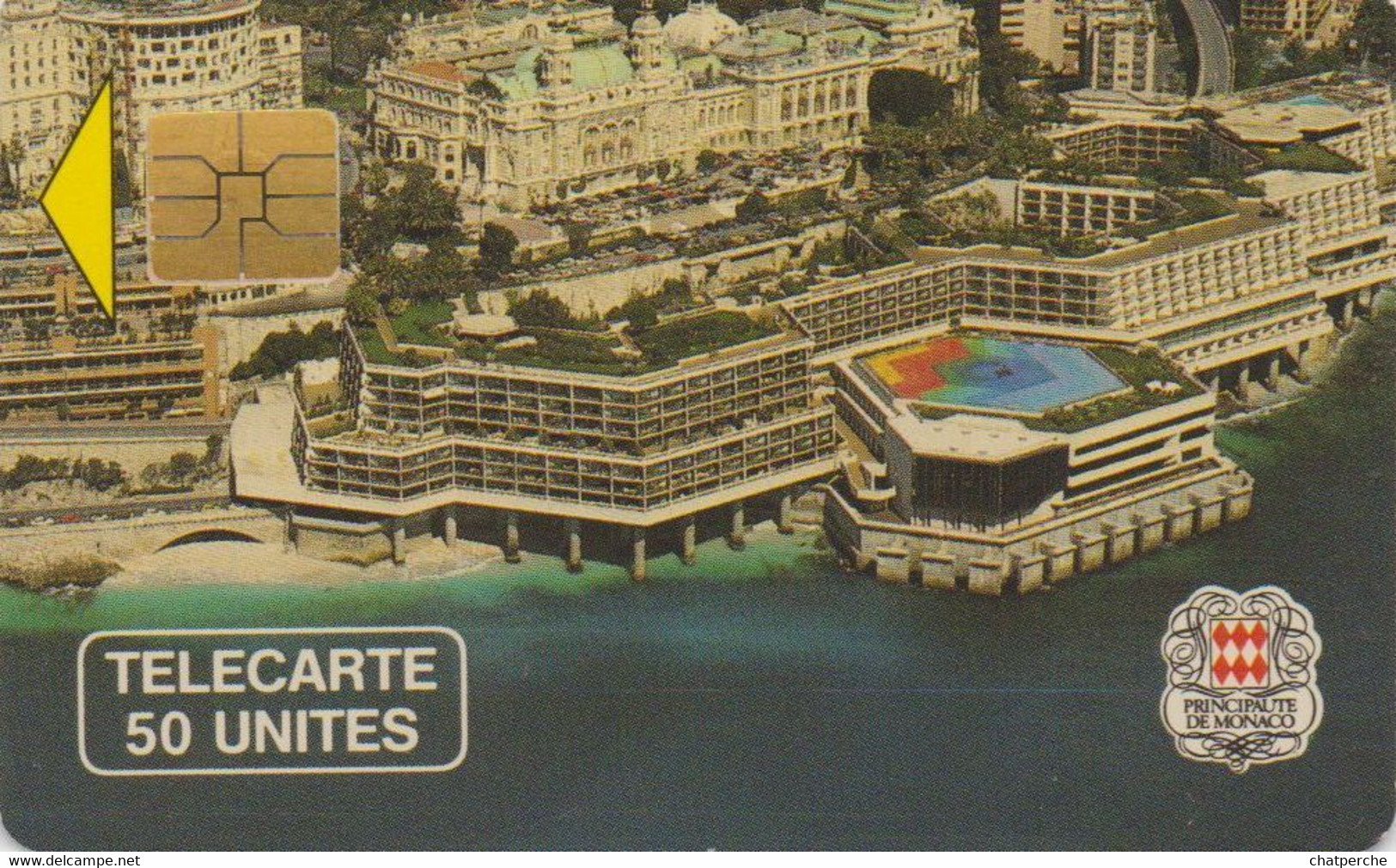 TÉLÉCARTE PHONECARD MONACO CENTRE DES CONGRES 50 UNITÉS  UTILISÉE - Monace