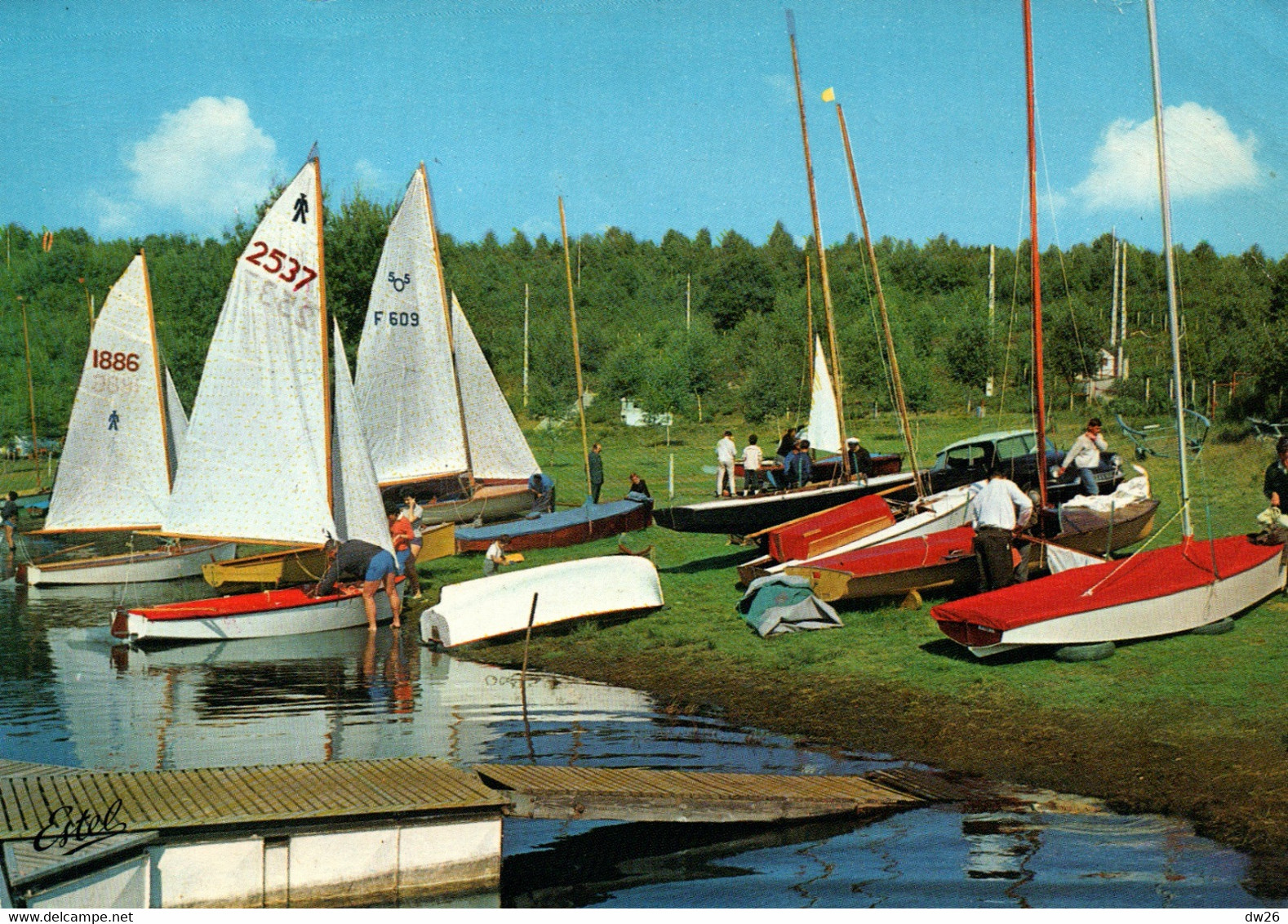 Sports Voile: Régates Au Lac De Vassivière (Limousin Pittoresque) Carte ESTEL N° 5154 - Zeilen