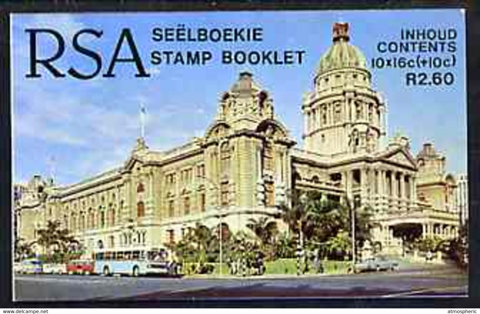 Booklet - South Africa 1987-88 National Flood Relief Fund #1 (City Hall) 2r60 Booklet Complete And Pristine, SG SB20 - Markenheftchen