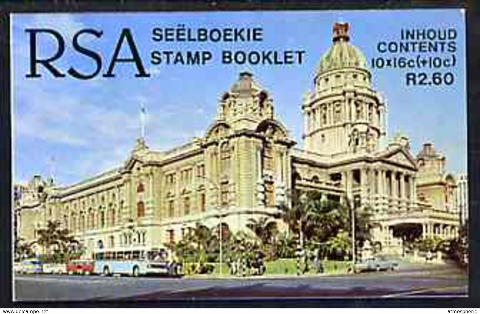 Booklet - South Africa 1987-88 National Flood Relief Fund #1 (City Hall) 2r60 Booklet Complete And Pristine, SG SB20 - Libretti