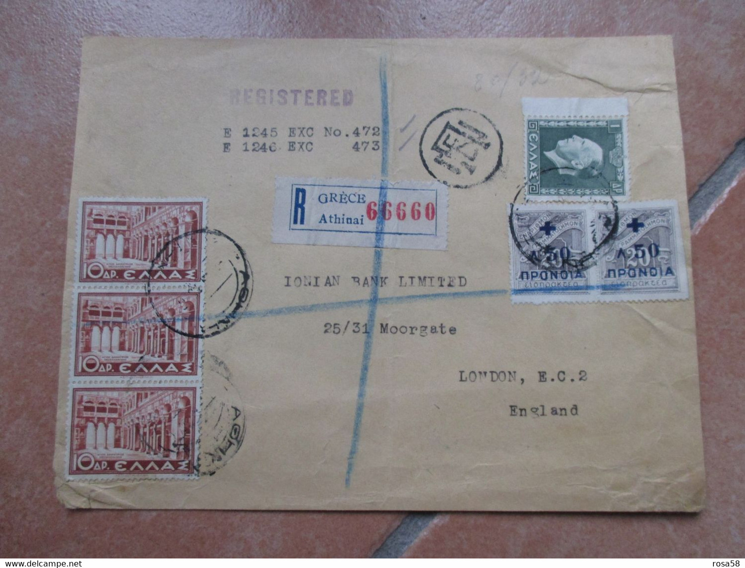 1935 N.2 Frontespizi Registered Mail Alte Affrancature - Other & Unclassified