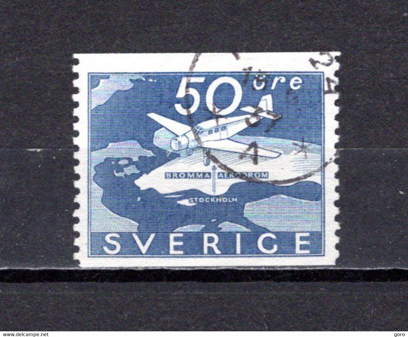 Suecia   1936  .-   Y&T  Nº    6     Aéreo   (a) - Oblitérés