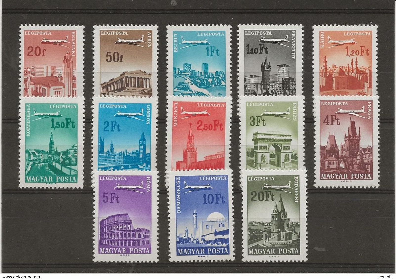 HONGRIE - POSTE AERIENNE N° 279 A 291 -NEUF SANS CHARNIERE  - ANNEE 1966- COTE : 14,50 € - Nuevos