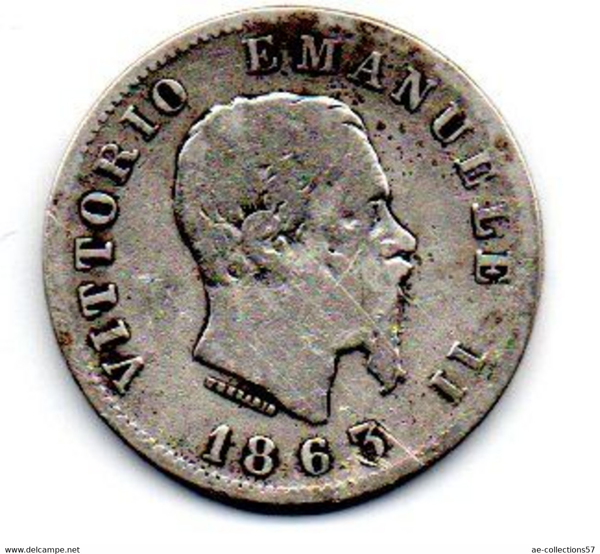 Italie - 1 Lire 1863 M BN - B - 1900-1946 : Victor Emmanuel III & Umberto II