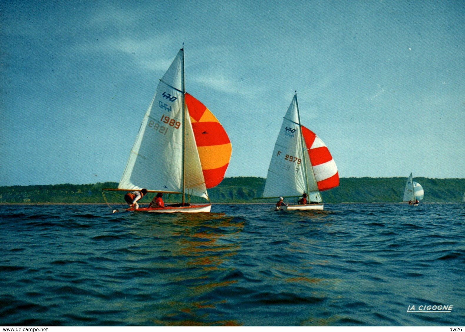 Sports Voile: Toutes Voiles Dehors, Régate De Dériveurs 470 - Editions La Cigogne - Carte N° 130 Non Circulée - Sailing