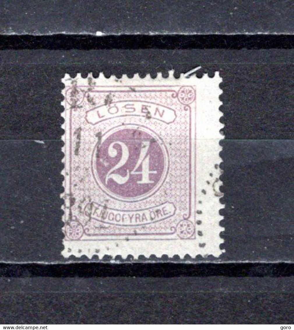 Suecia   1874  .-   Y&T  Nº    7    Taxa - Revenue Stamps