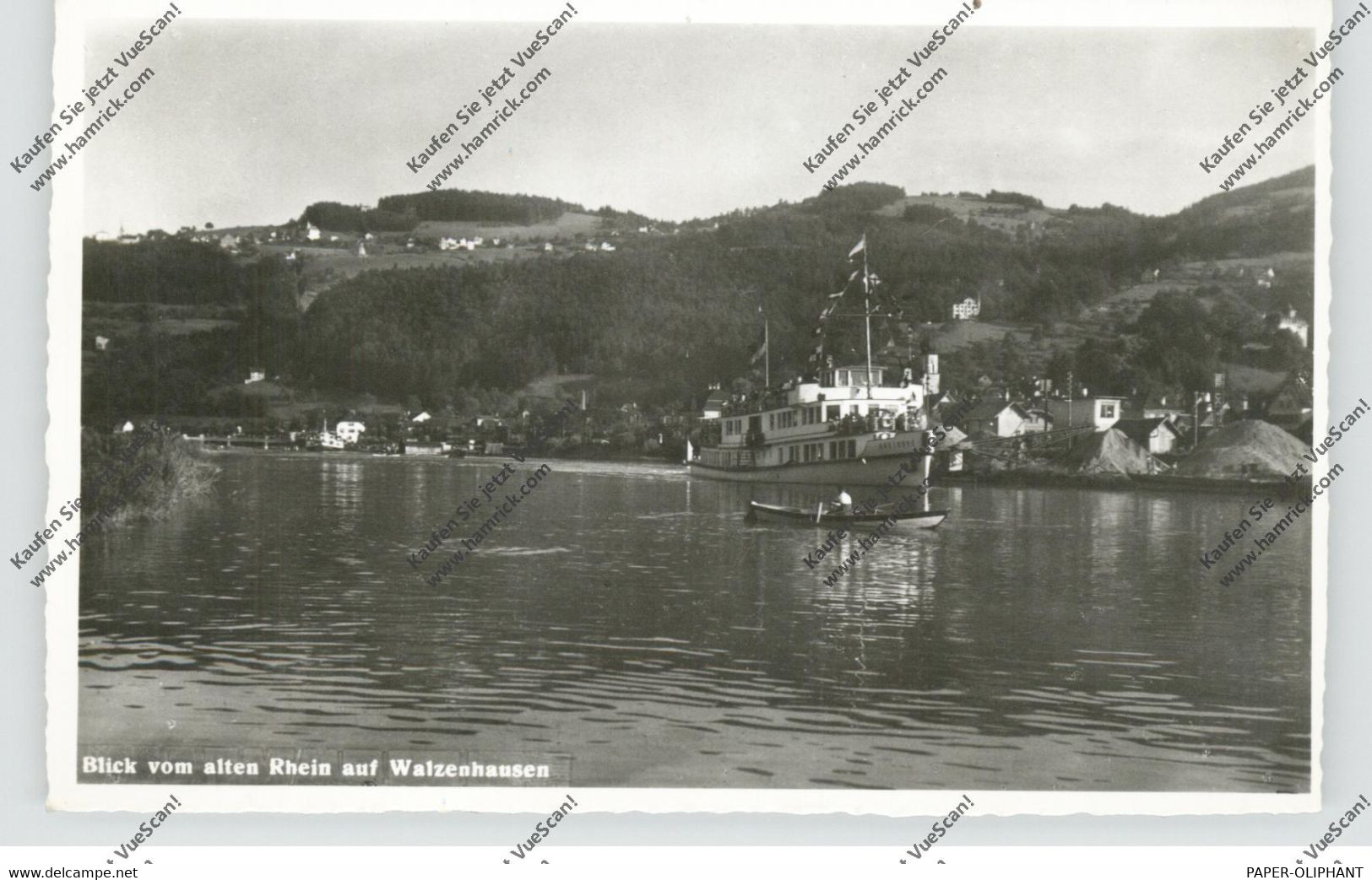 CH 9428 WALZENHAUSEN AA, Blick Vom Alten Rhein, Personenschiff, 1961 - Walzenhausen