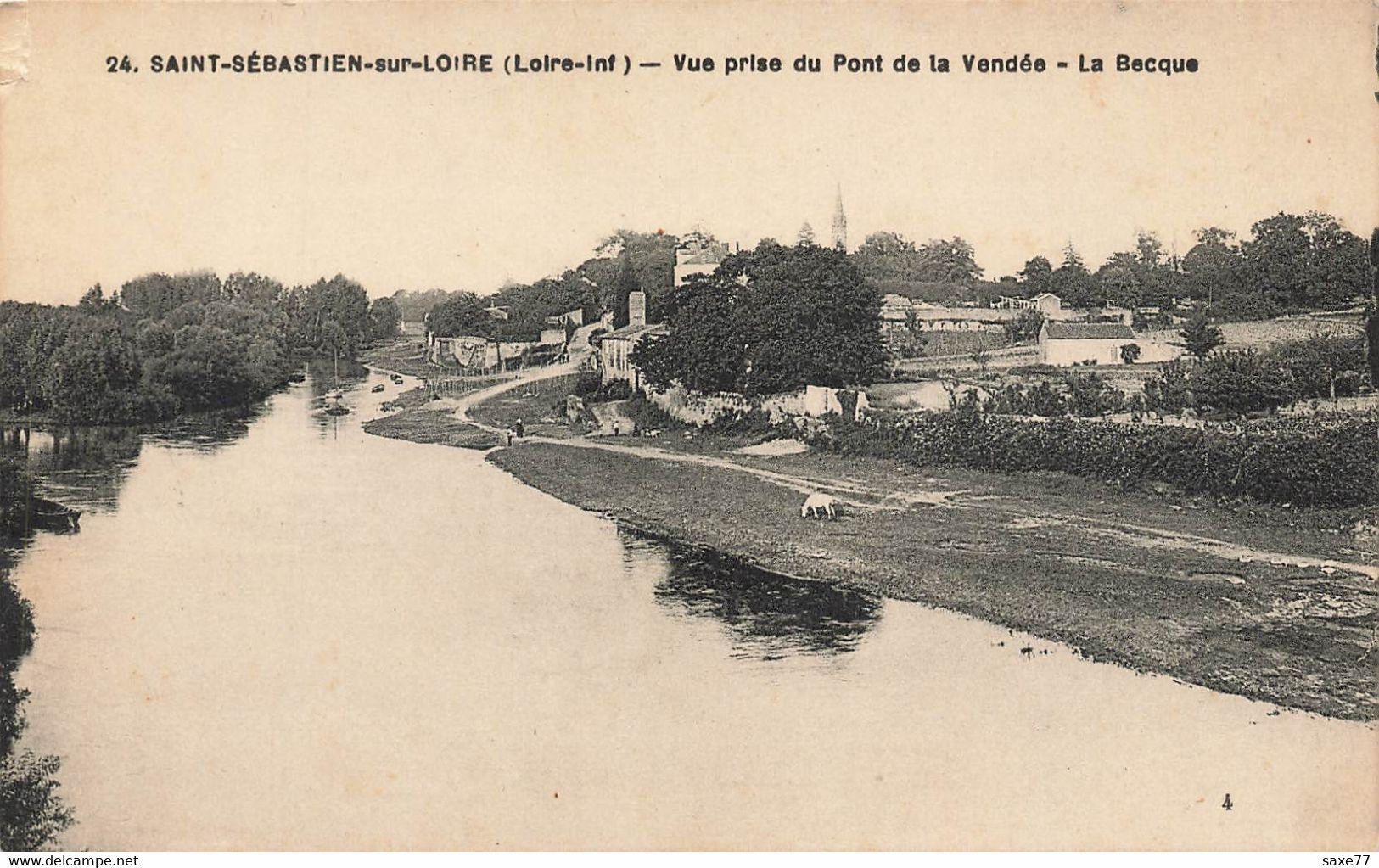 SAINT SEBASTIEN Sur LOIRE -  Vue Prise Du Pont De La Vendée - La Becque - Saint-Sébastien-sur-Loire