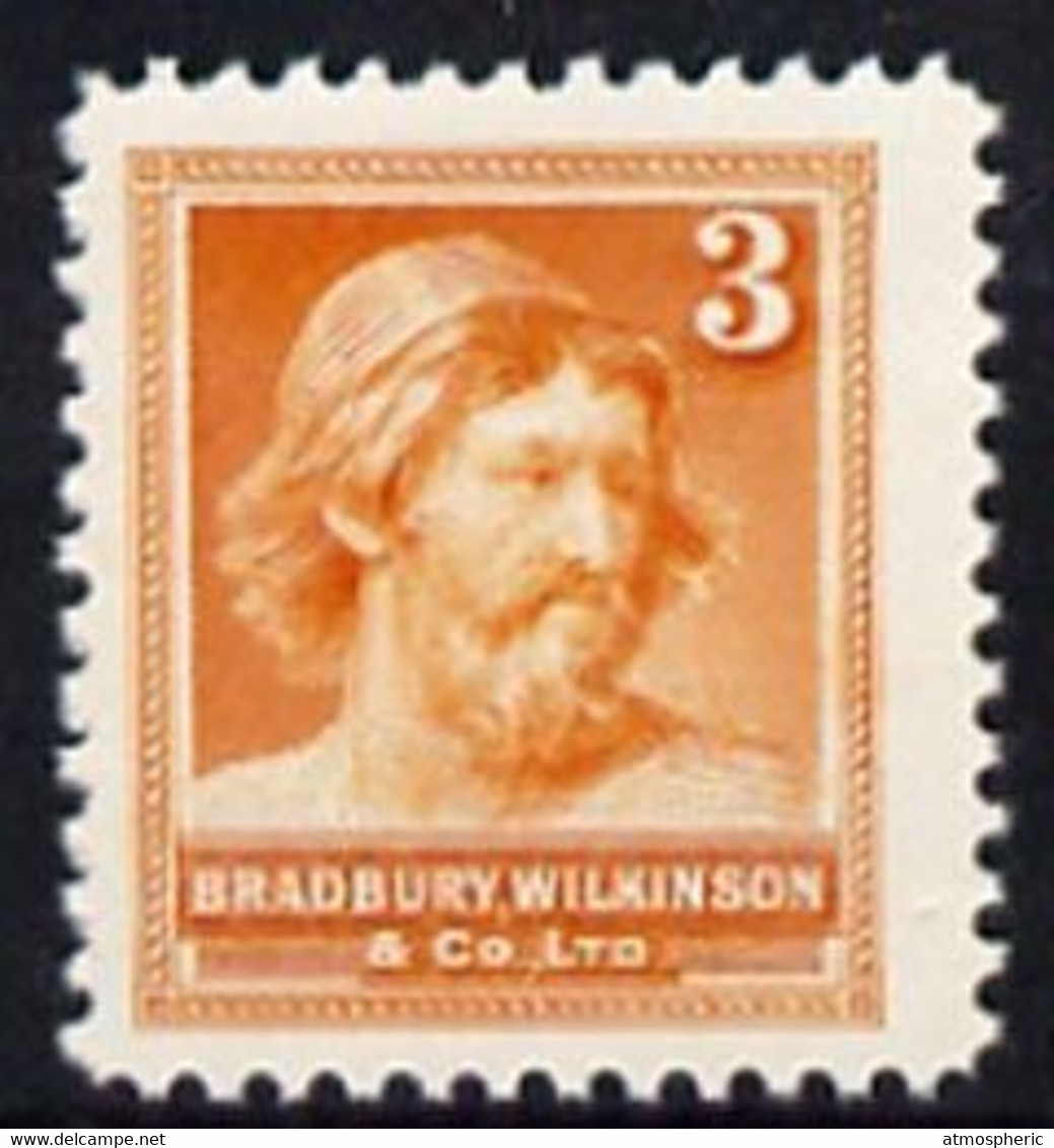 Bradbury Wilkinson 'Ancient Briton' Unmounted Mint Dummy Stamp In Orange - Cinderellas