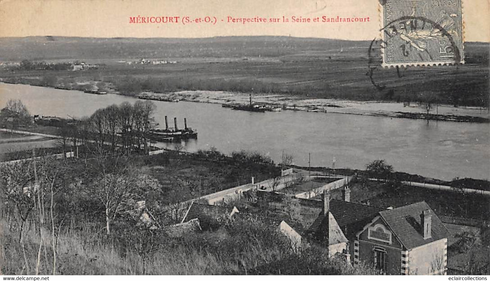 Méricourt        78         Perspective Sur La Seine Et Sandrancourt           ( Voir Scan) - Other & Unclassified