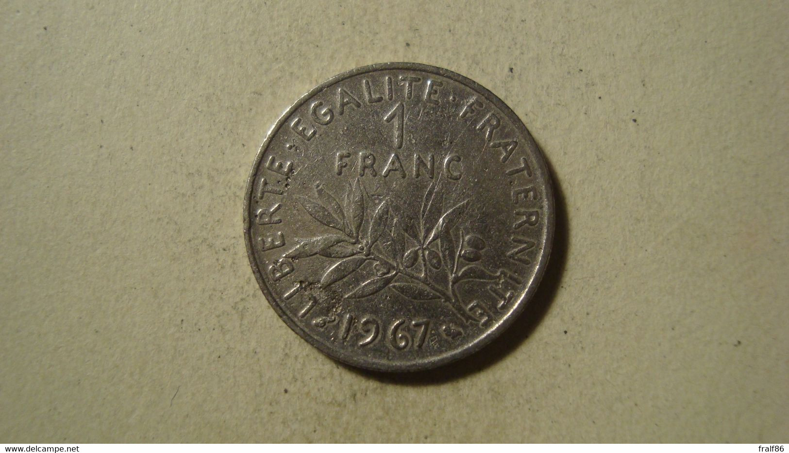 MONNAIE FRANCE 1 FRANC SEMEUSE 1967 - Andere & Zonder Classificatie