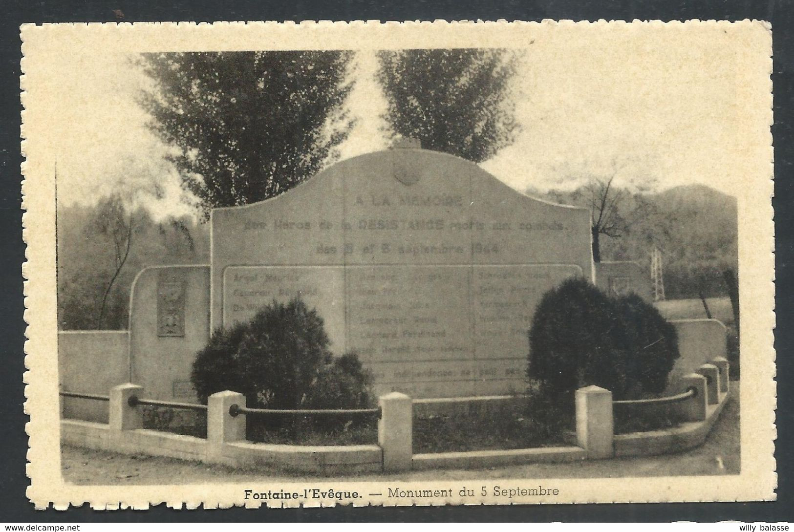 +++ CPA - FONTAINE L'EVEQUE - Monument Du 5 Septembre   // - Fontaine-l'Eveque