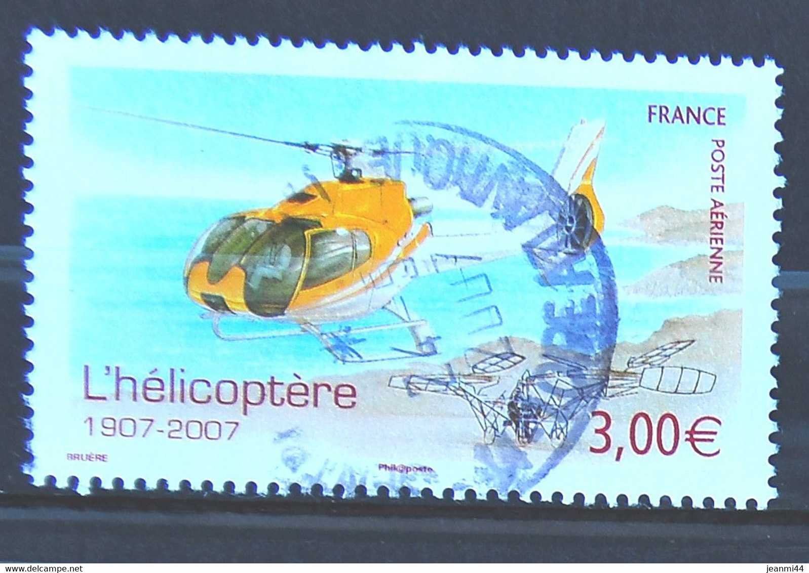 FRANCE 2007 - PA N° 70 Hélicoptère EC 130 - Cachet à Date - 1960-.... Usati