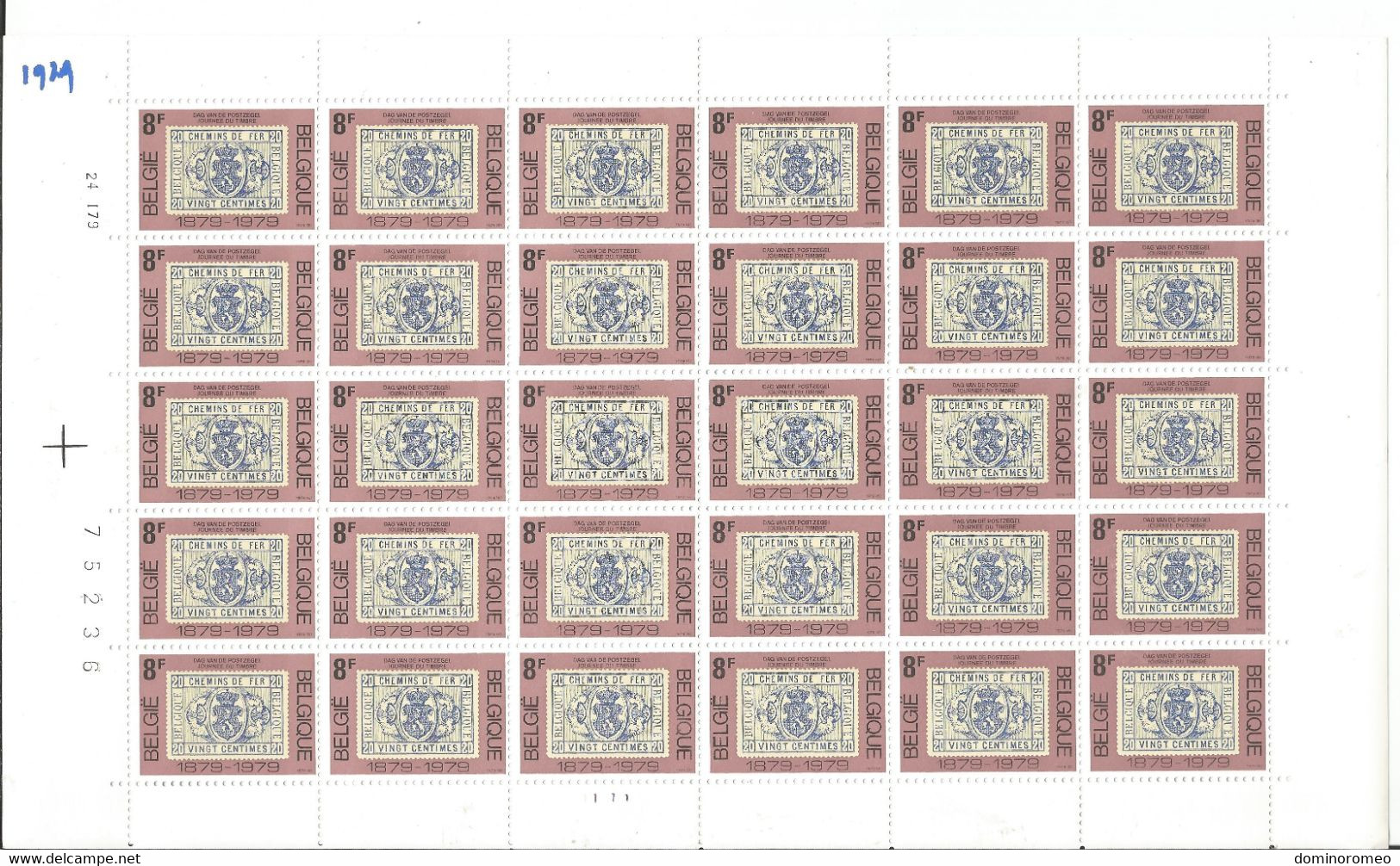 OCB 1929 Postfris Zonder Scharnier ** Volledig Vel ( Plaat 1 ) Lager Dan De Postprijs - Unclassified