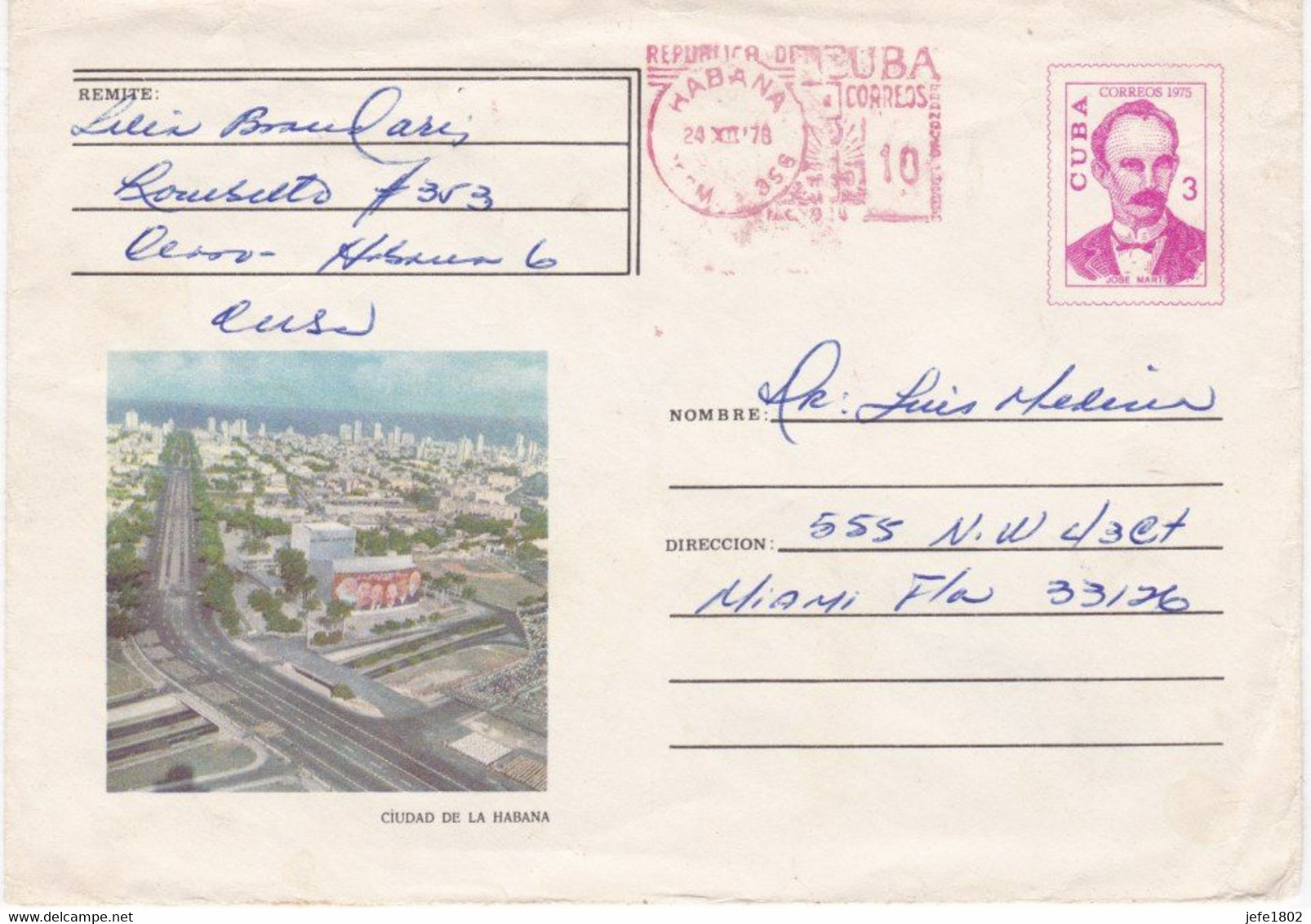 Postal Stationery - Ciudad De La HABANA - Lettres & Documents