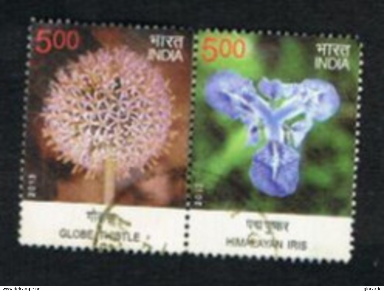 INDIA  - SG 2955.2956  - 2013 FLOWERS (2 STAMPS SE-TENANT)  -   USED - Oblitérés