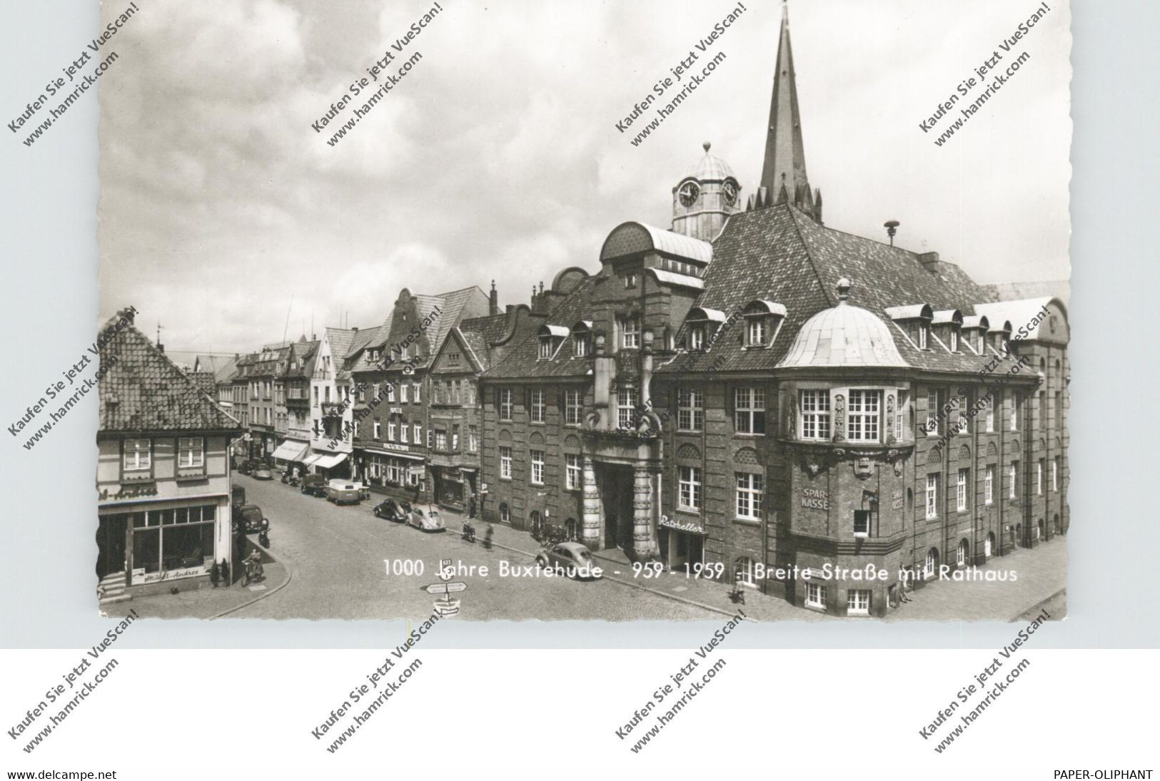 2150 BUXTEHUDE, Breite Strasse - Rathaus, 1959, VW-Käfer - Buxtehude