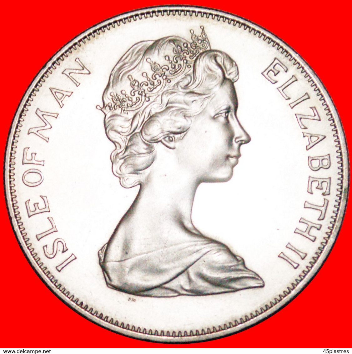 • GREAT BRITAIN: ISLE OF MAN ★ 1 CROWN 1952-1977 MINT LUSTER! LOW START ★ NO RESERVE! - Isle Of Man