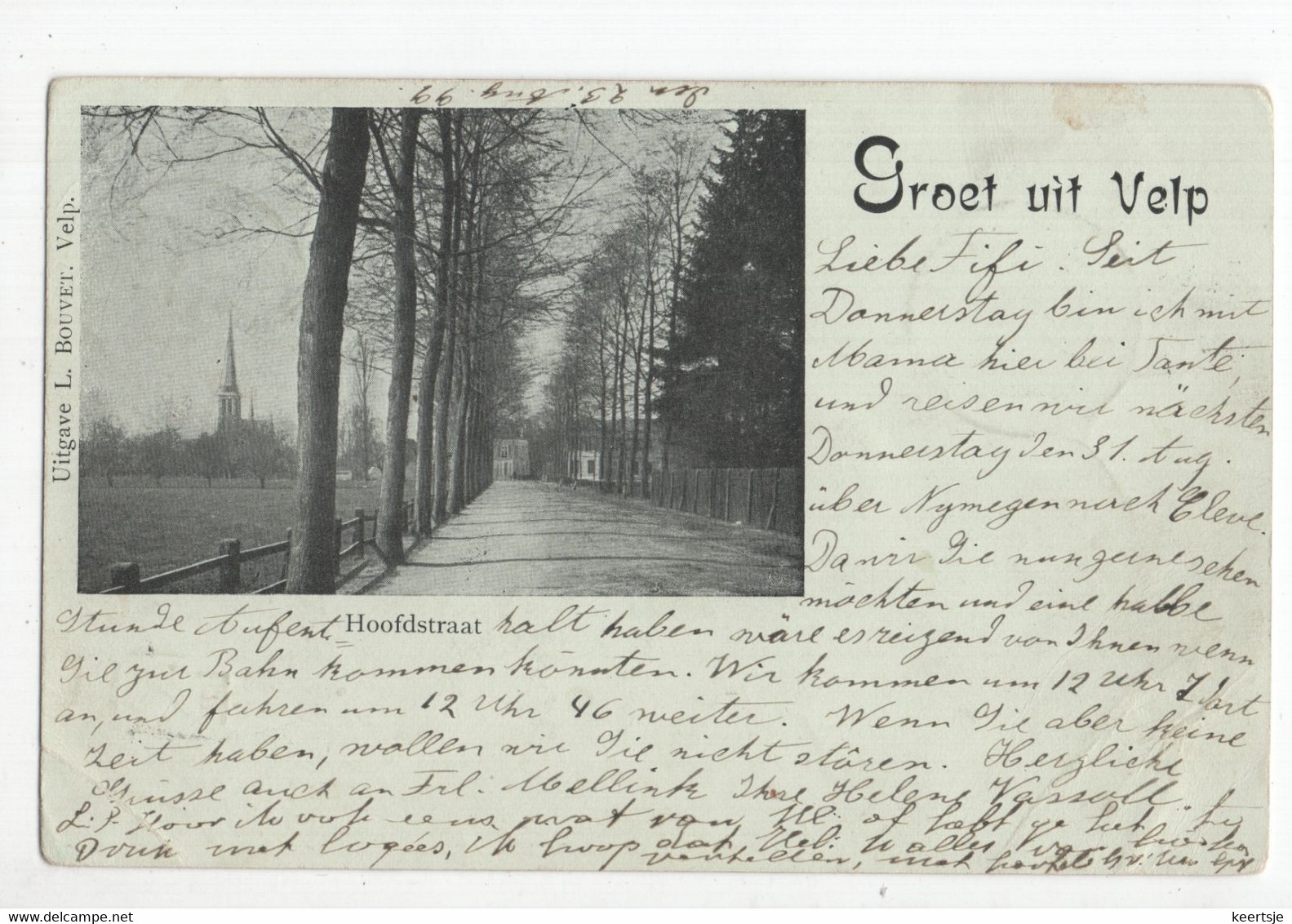 Velp - Hoofdstraat - 1899 - Velp / Rozendaal