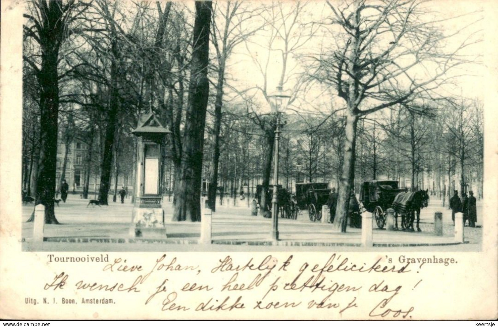 Den Haag - Tournooiveld - Paard Wagen - 1900 - Den Haag ('s-Gravenhage)