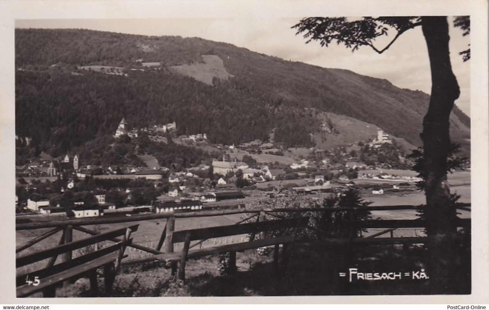 3215 - Österreich - Kärnten , Friesach , Panorama - Gelaufen 1934 - Friesach